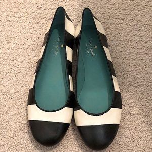 Kate Spade Striped Flats NEVER WORN